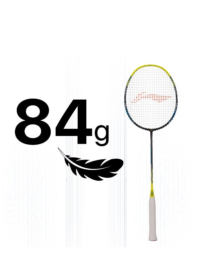 Li-Ning Li_Ning Combat Z8 84G Carbon Fibre Badmiton Racket strung Badminton Racket with Free Full CoverDk (Grey/Lime Blue) - Premium Badminton Racquets for Performance, Durability and Everyday Use - Image 3