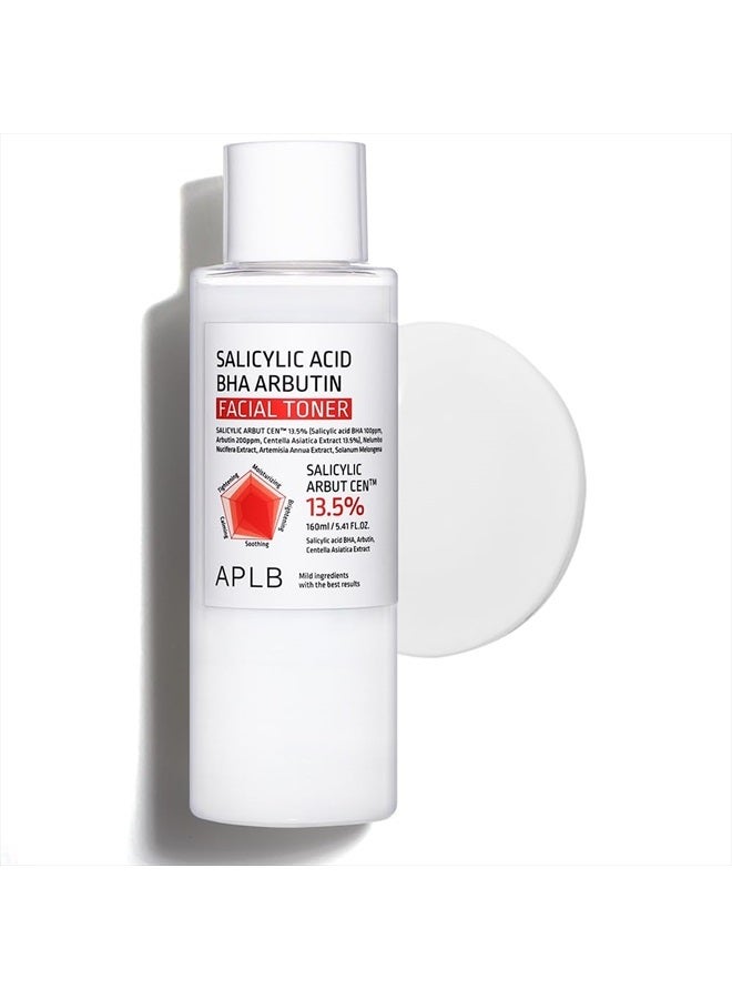 APLB Salicylic Acid BHA Arbutin Facial Toner | SALICYLIC ARBUT CEN™ 13.5% 5.41 FL.OZ/Korean Skincare, Acne & Pore Care, Replenishing Moisture, Revitalize for Gentle and Improve Skin Texture - Image 1
