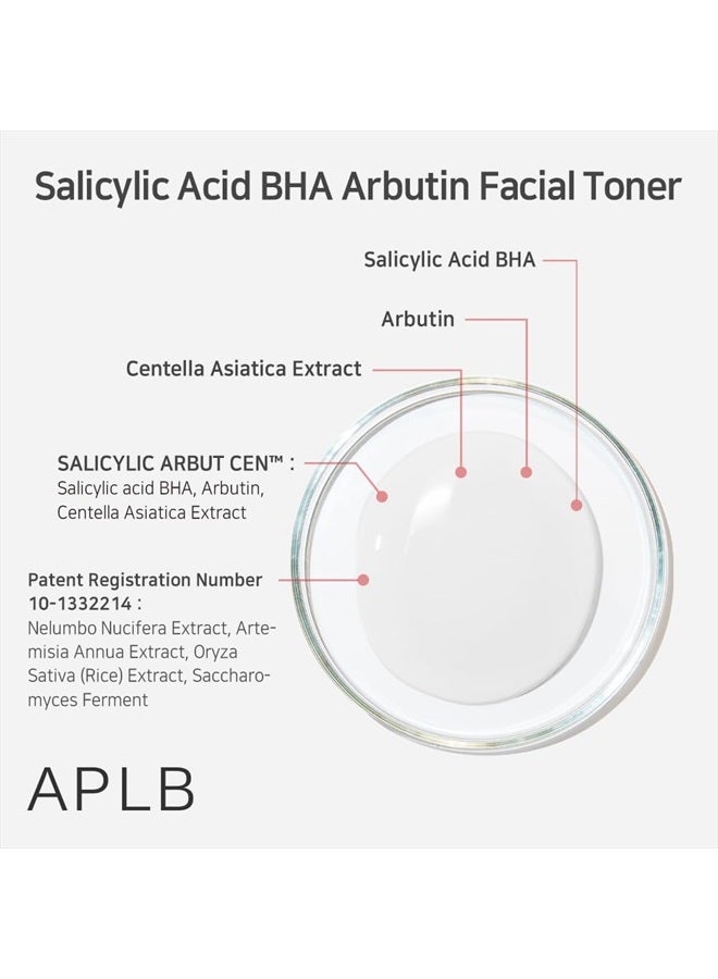 APLB Salicylic Acid BHA Arbutin Facial Toner | SALICYLIC ARBUT CEN™ 13.5% 5.41 FL.OZ/Korean Skincare, Acne & Pore Care, Replenishing Moisture, Revitalize for Gentle and Improve Skin Texture - Image 4