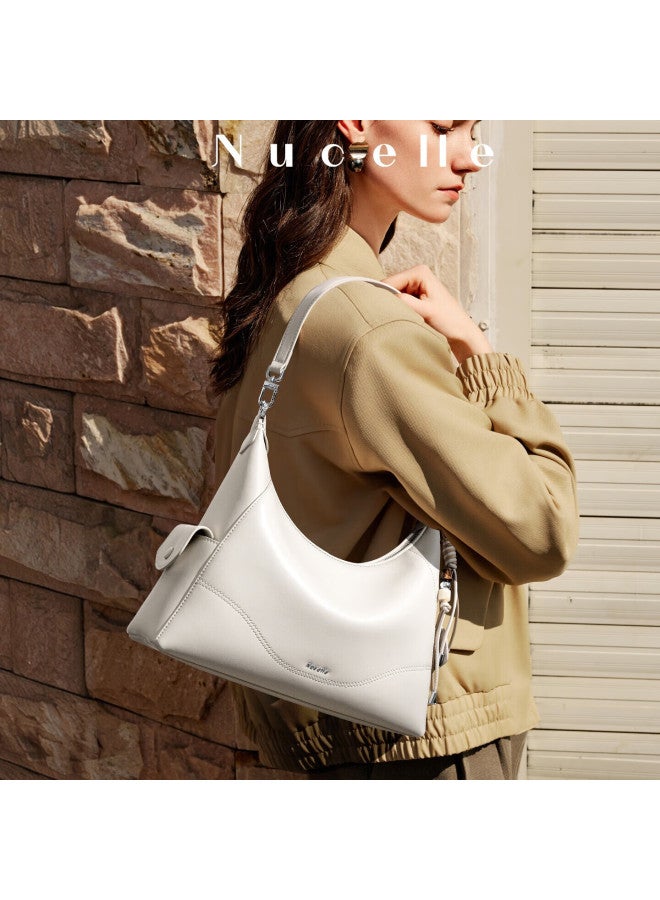 Nucelle Women's Bag Luxury Niche Cowhide Handbag Shoulder Bag Commuter Underarm Bag Birthday Gift For Women - Image 4