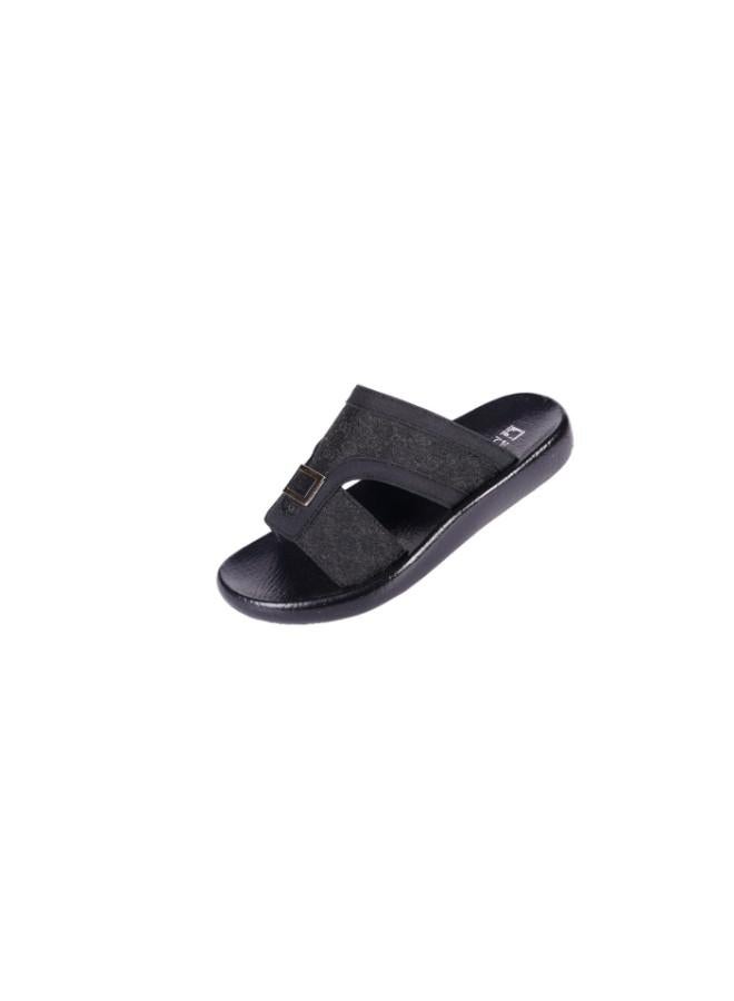 barjeel uno 008-3576 Barjeel Uno Boys Arabic Sandals B-63102 Black - Image 1