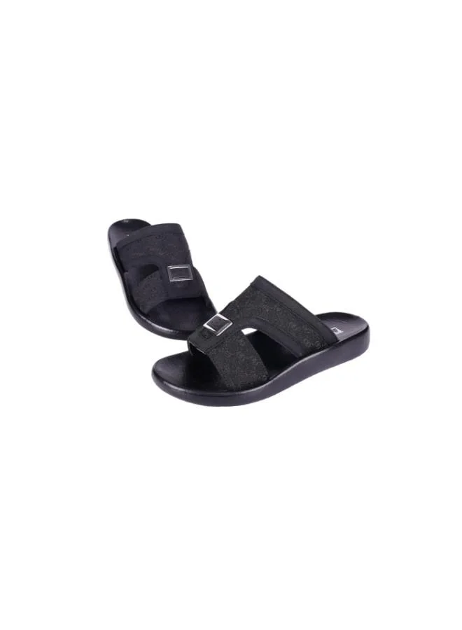 barjeel uno 008-3576 Barjeel Uno Boys Arabic Sandals B-63102 Black