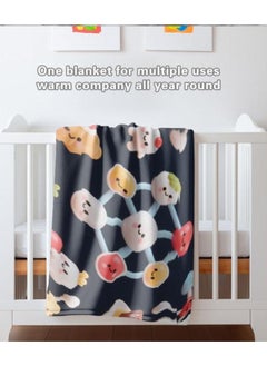General Baby and children's cartoon flannel thin blanket (warm and comfortable, suitable for sleep, games) 70cm*100cm - 602  - Image 4