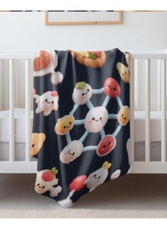 General Baby and children's cartoon flannel thin blanket (warm and comfortable, suitable for sleep, games) 70cm*100cm - 602  - Image 2