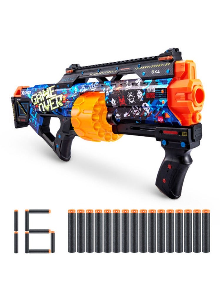 x_shot مسدس دارت سكينز لاست ستاند - لعبة انتهت (١٦ سهم) - Image 2