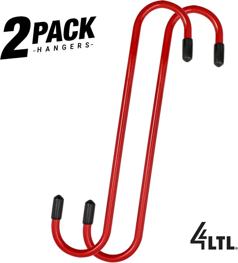 4LIFETIMELINES Brake Caliper Hanger Hooks, Durable Steel, Red Powder Coated with Rubber Tips, for Automotive Work on Brake Axle and Suspesion Systems - 2 Pack - Image 2