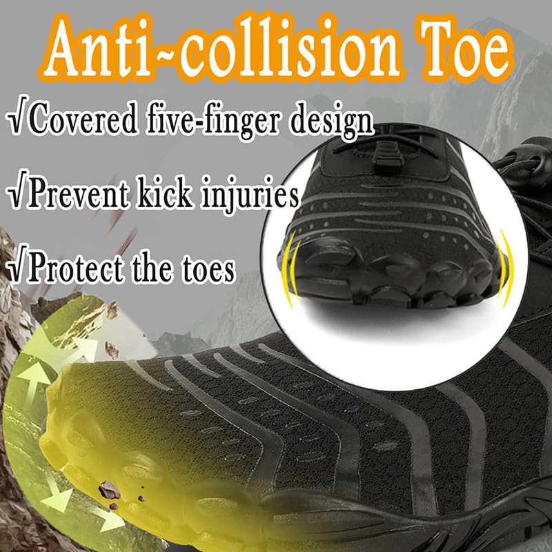 MIFAWA Barefoot Shoes Men Women Minimalist Shoes Zero Drop Workout Cross-Trainer Hiking Water Wide Toe Box Grounded Footwear Weightlifting Walking White - Image 5