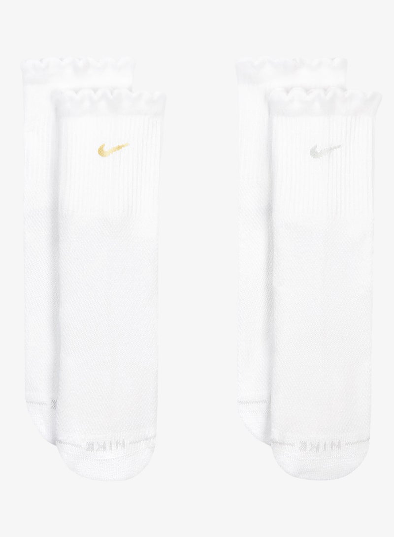 Nike 2-Pack Everyday Elevated Mid Crew Socks - Image 1