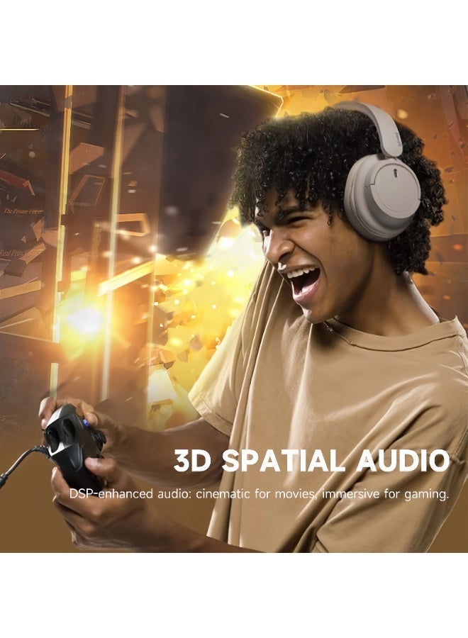 ون أوديو سماعة Oneodio SuperEQ V16 عالية الدقة بلوتوث بصوت عالي الدقة، باس عميق، بلوتوث 5.4، تصميم خفيف الوزن مناسب للتنقل والسفر والمنزل ومحبي الموسيقى - Image 4