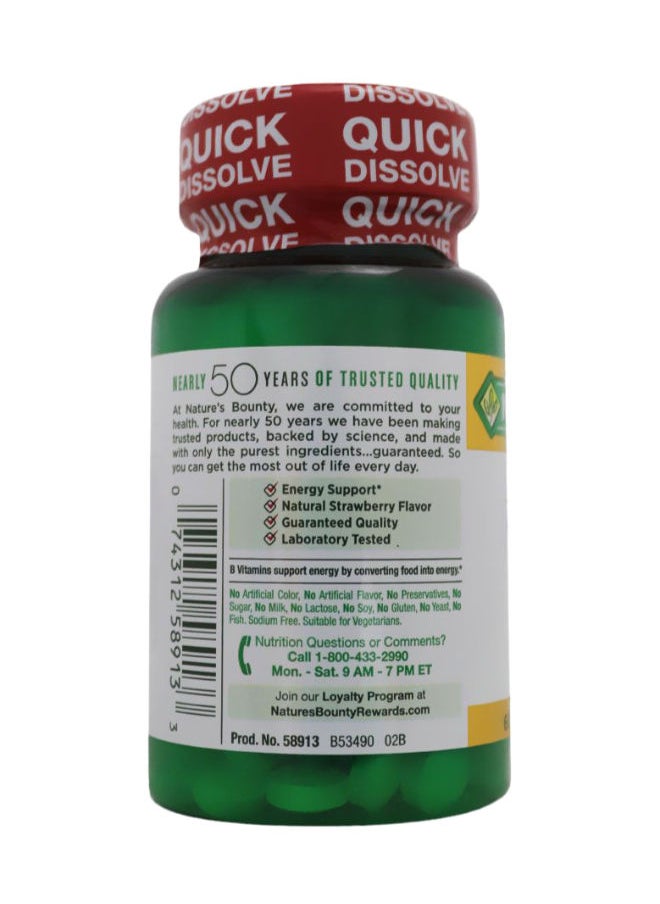 NATURE'S BOUNTY Quick Dissolve Biotin 5000 mcg Tablets 60's  - Image 3