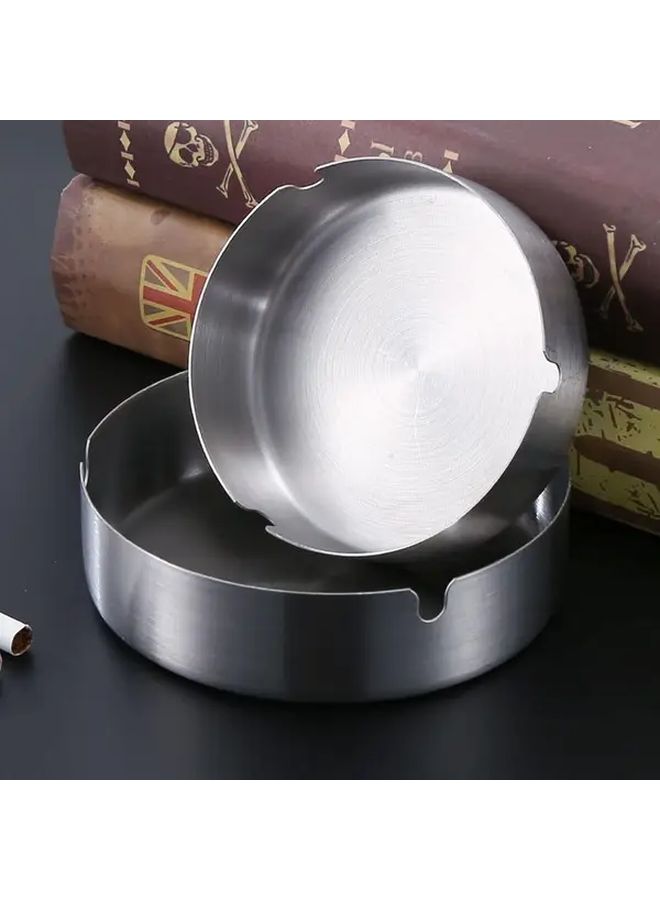 6 Pack Stainless Steel Modern Ashtray For Indoor Outdoor Smoking - Image 4