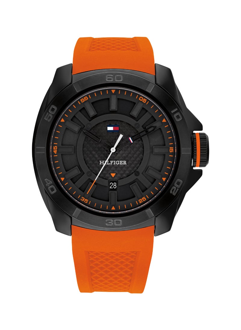 TOMMY HILFIGER Round Analog Men's Black Case Watch - 1792136  - Image 1