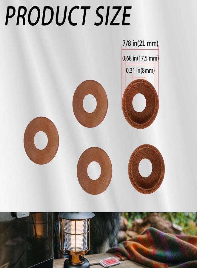Ciuouient 216-5091 Leather Pump Cups(5PCS) Compatible with Coleman lanterns and stoves (Fits for models 220 200 242 425 413 236 237)-Leather Pump Cups diameter is approximately 7/8" - Image 3