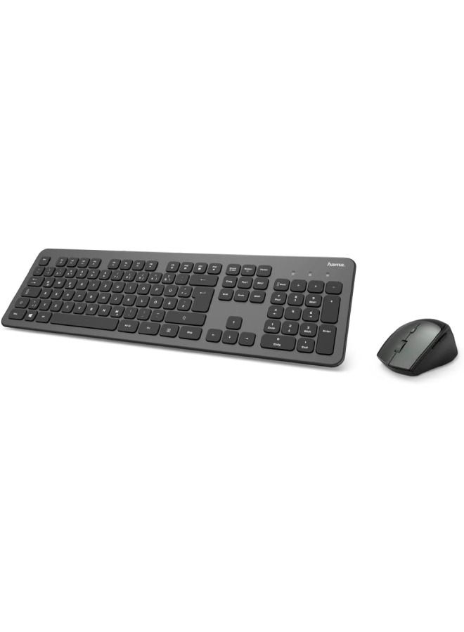 KMW-700 Gulf Wireless Keyboard and Mouse Set D3182677 Black