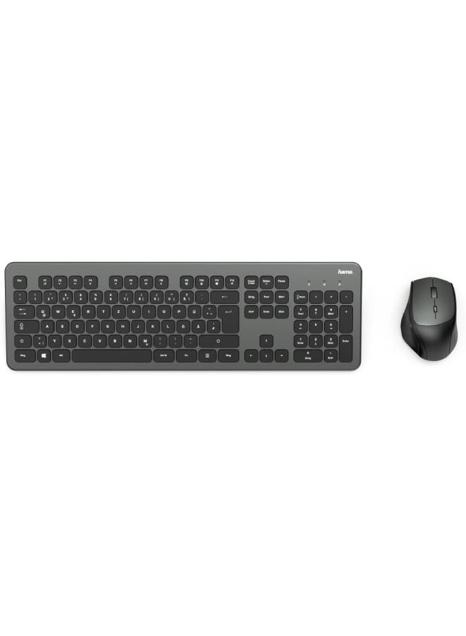 KMW-700 Gulf Wireless Keyboard and Mouse Set D3182677 Black