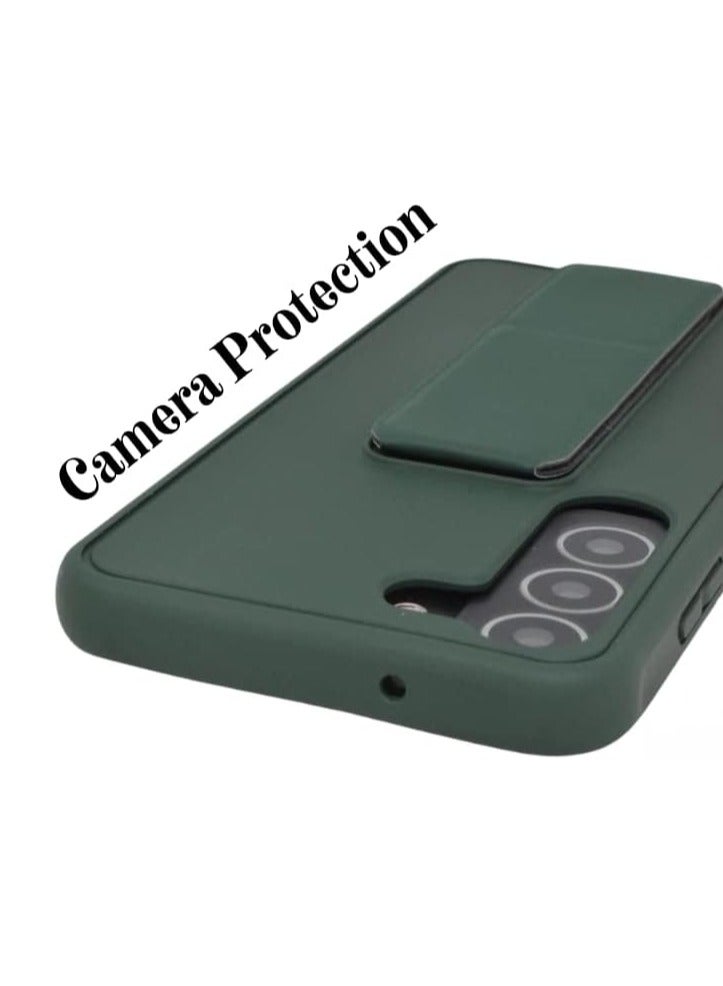 ELTRAZONE Samsung Galaxy S23 Plus Green Case – Magnetic Stand, Hand Strap, Car Mount, and Finger Grip Kickstand with Premium Silicone - Image 5