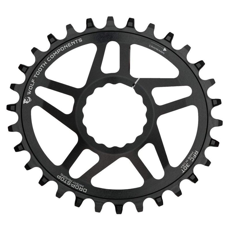 Wolf Tooth Elliptical Drop-Stop Direct Mount Oval Chainring for Race Face Cinch Direct Mount (32 Tooth, Drop-Stop B, PowerTrac - Image 5