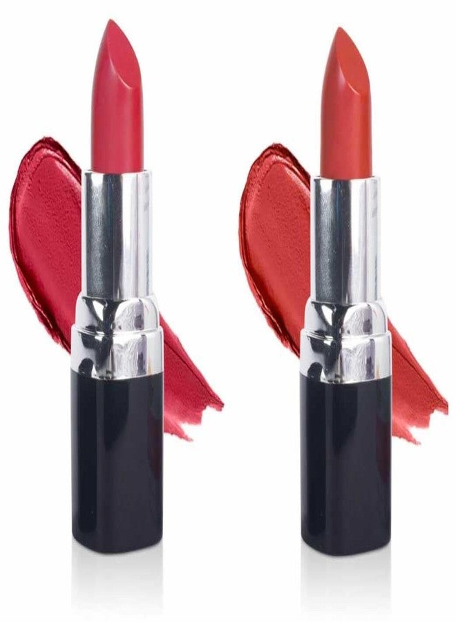 بارفا أحمر شفاه بارفا الطبيعي والمرطب مصنوع من الزبدة المصفاة وزبدة الكوكوم والألوان المعدنية، 4.3 غرام (عبوة من 2) (روز داماسك 225 وفوشيا 336) - Image 1