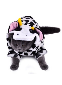 A.M Milk Cow Pet Small Dog Cosplay Clothes Cat Costume Jumpsuit Hoodie Costume Puppy Coat  - Image 5