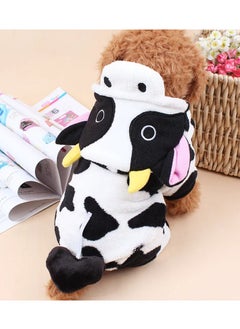 A.M Milk Cow Pet Small Dog Cosplay Clothes Cat Costume Jumpsuit Hoodie Costume Puppy Coat  - Image 3
