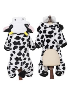 A.M Milk Cow Pet Small Dog Cosplay Clothes Cat Costume Jumpsuit Hoodie Costume Puppy Coat  - Image 2