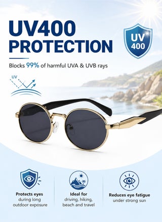 نظارات شمسية للجنسين بحماية UV400، عدسات بلورية وزهرية مستقطبة، مناسبة للقيادة - view 2