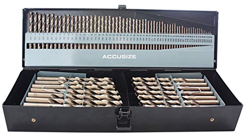 Accusize Industrial Tools - 115 Pc M35 H.S.S. Plus 5% Cobalt Drill Bit Set, Professional, 135° Split Point, Sizes 1/16'' to 1/2'', #1-60, A-Z, 0422-1003 - Image 3