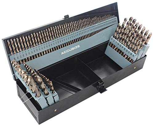Accusize Industrial Tools - 115 Pc M35 H.S.S. Plus 5% Cobalt Drill Bit Set, Professional, 135° Split Point, Sizes 1/16'' to 1/2'', #1-60, A-Z, 0422-1003 - Image 2