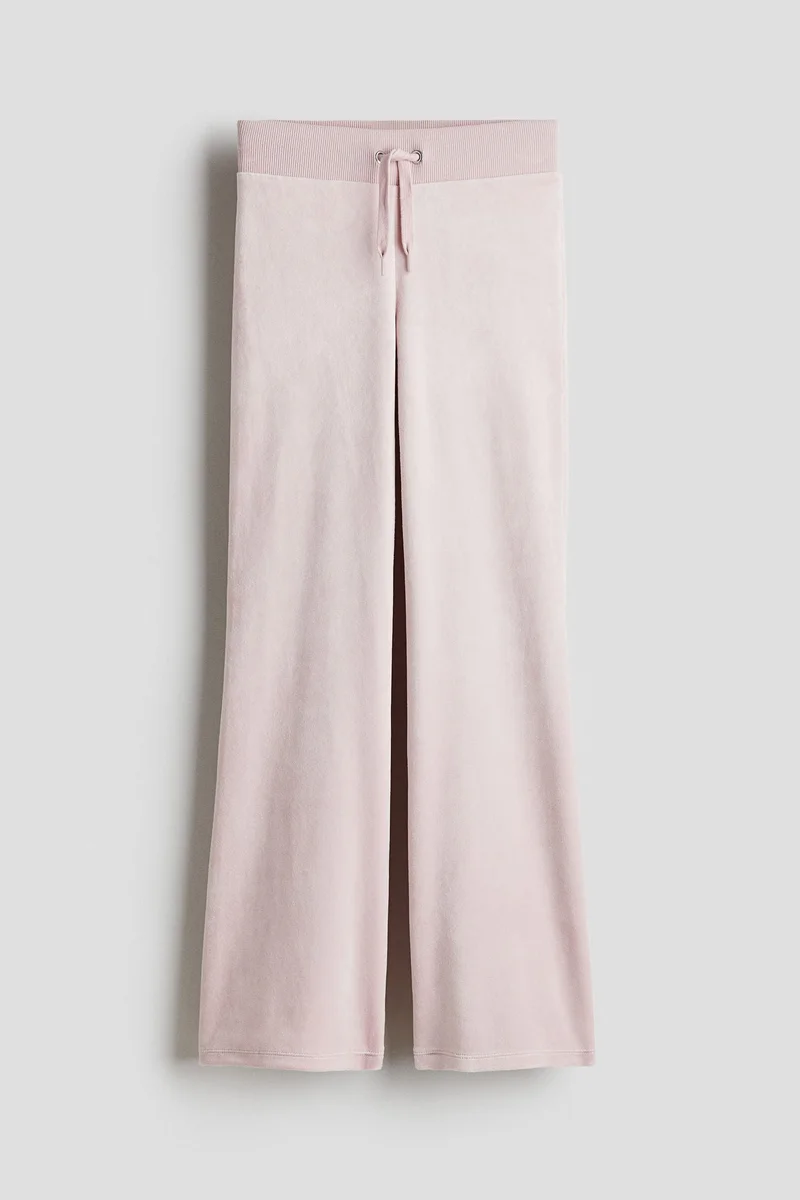 H&M Flared velour joggers