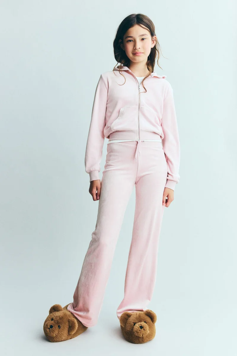 H&M Flared velour joggers