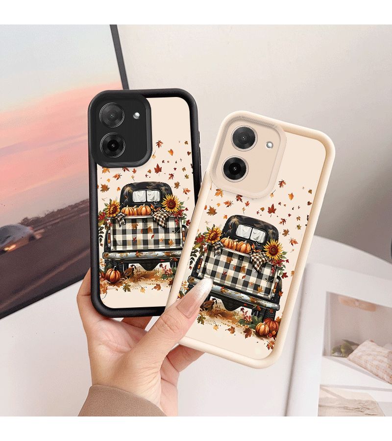 غلاف هاتف لـ Redmi Note 14 Pro 5G أبيض مضاد للسقوط، تغطية كاملة، سهل وعصري - Image 1
