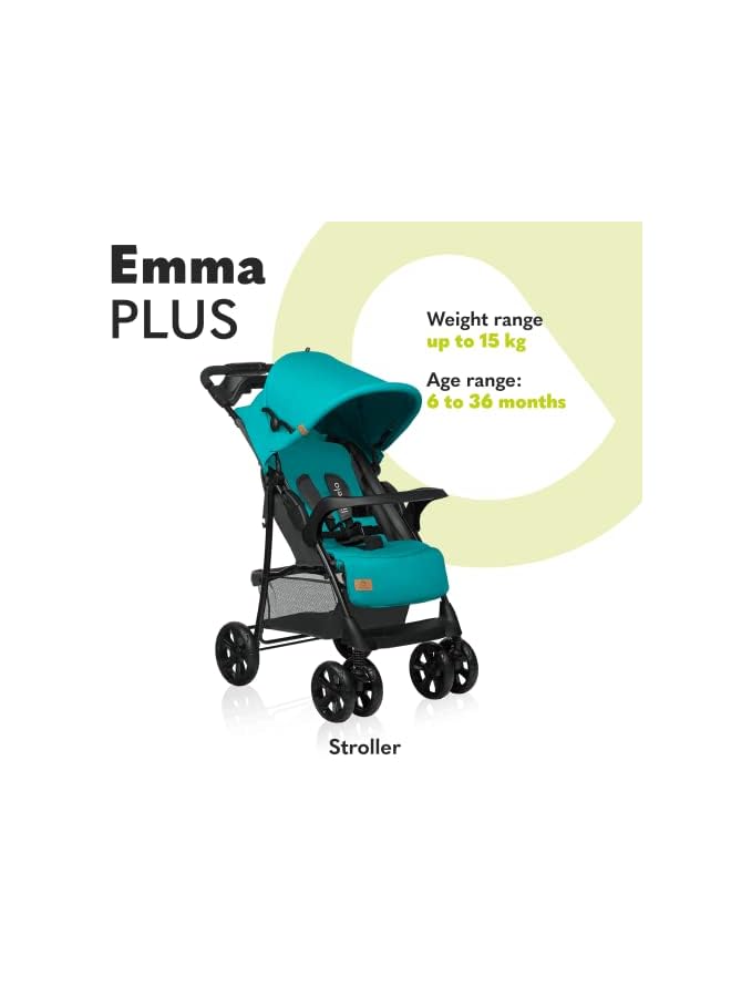 lionelo Emma Plus Stroller Turquoise - Image 2