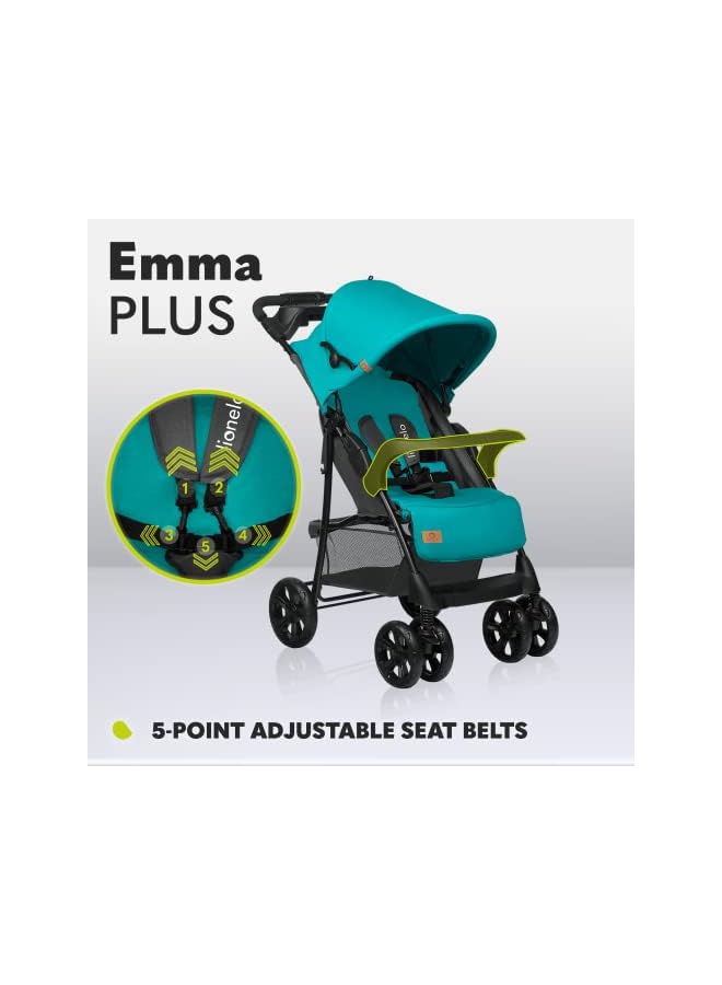 lionelo Emma Plus Stroller Turquoise - Image 3