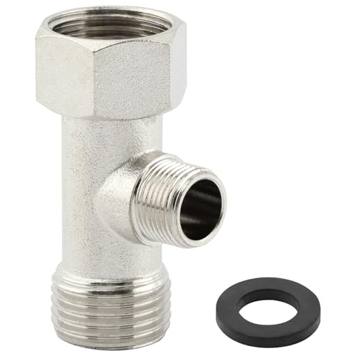 Tookie Bidet T Adapter, 3 Way Adapter or Tee Connector (Thread Size 1/2″ x 1/2″ x 9/16″), Bidet Attachment for Toilet (1/2inch) - Image 3