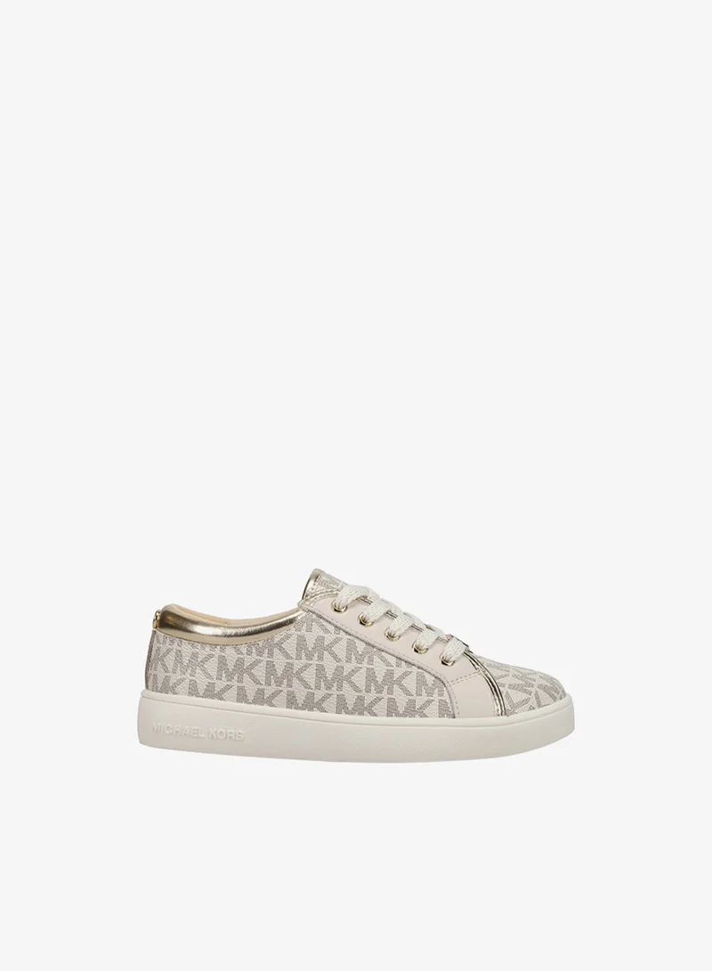مايكل كورس JEM RALLEY Monogram Print Lace-Up Sneakers