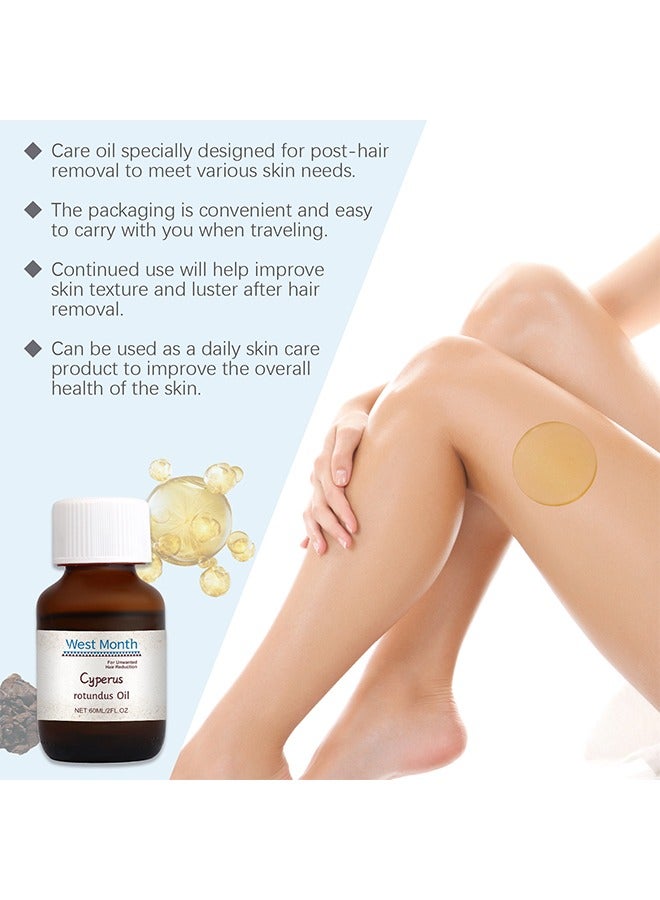 WEST MONTH Cyperus Rotundus Oil-Cyperus Rotundus Oil for Hair Removal,Skin Care Relaxation Cyperus Rotundus Oil,Gentle and Moisturizing,60ml - Image 3