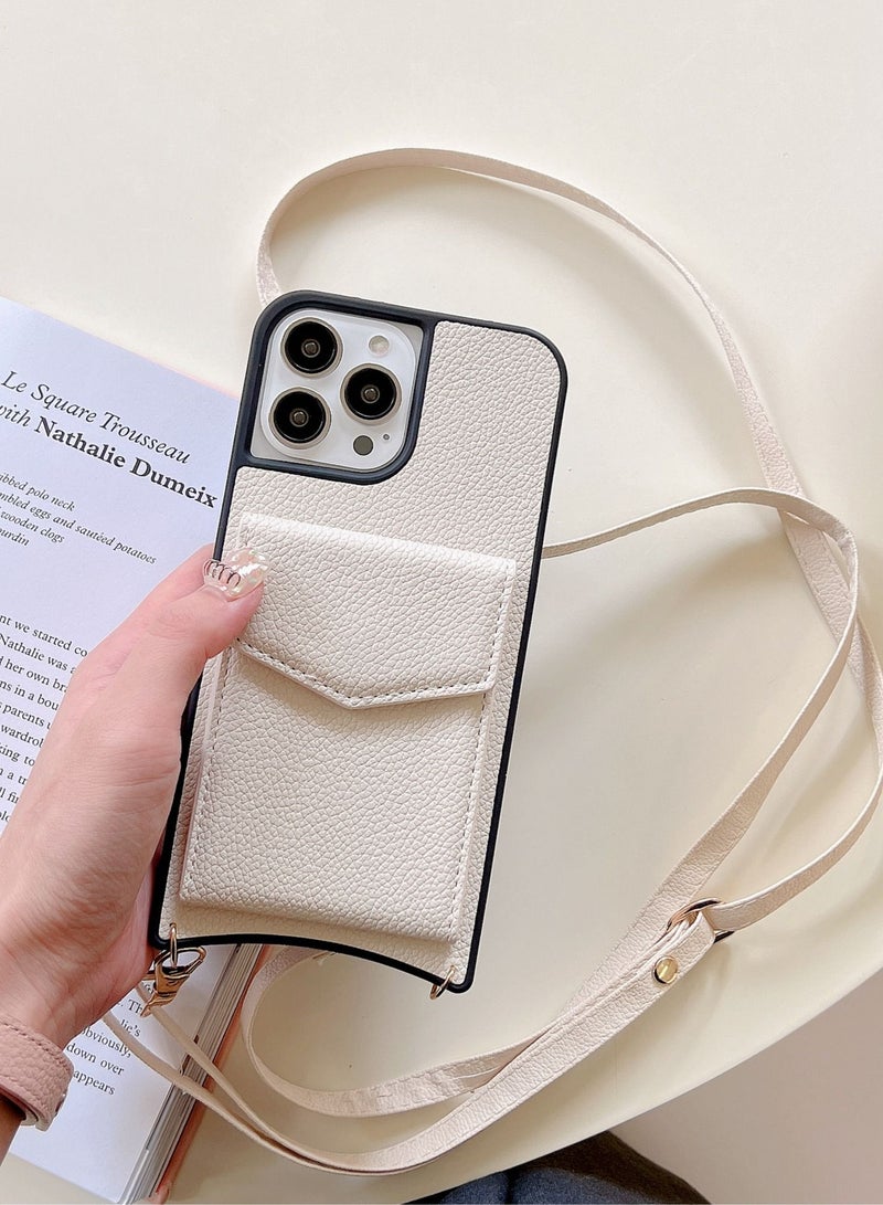 Suteni Back Cover Card Slots with Mirror Leather Phone Case for iPhone - Image 3