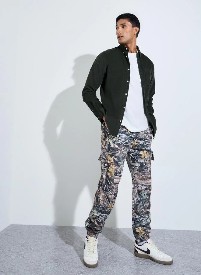 تايك تو Multi-Color Floral Print Jogger