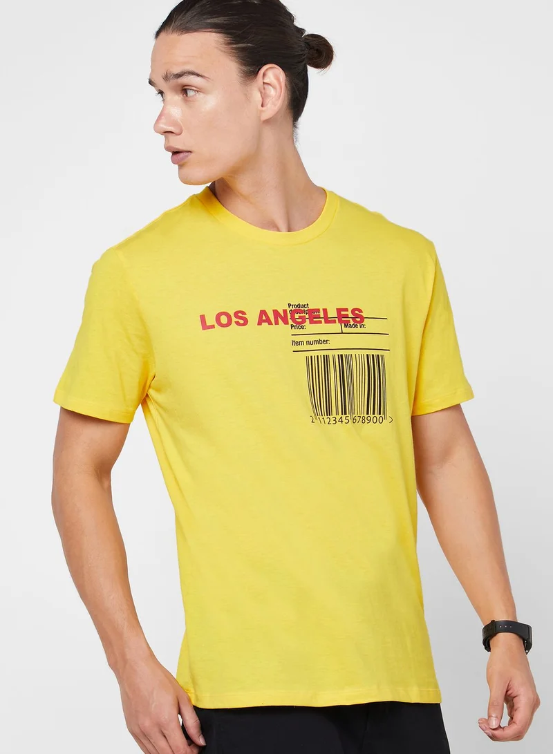 FOREVER 21 Los Angeles Crew Neck T-Shirt