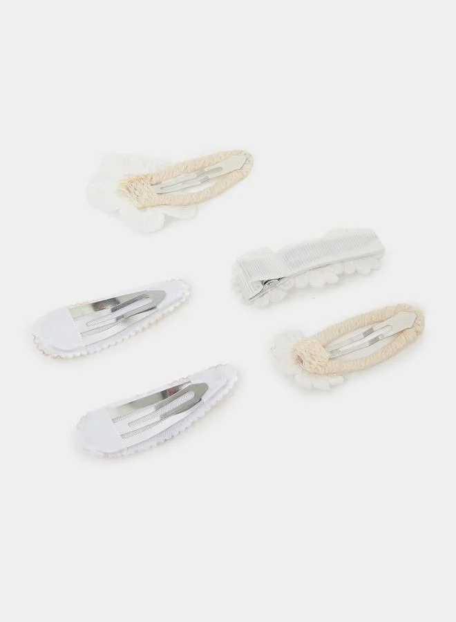 ستايلي Pack Of 5 - Teen Girls Floral Hair Clips