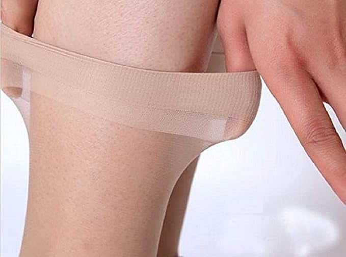 Fashiol Women's Ultra-Thin Sheer No-Show Ankle Socks | Skin Color Transparent Nylon Thumb Socks for Women and Girls - Image 4