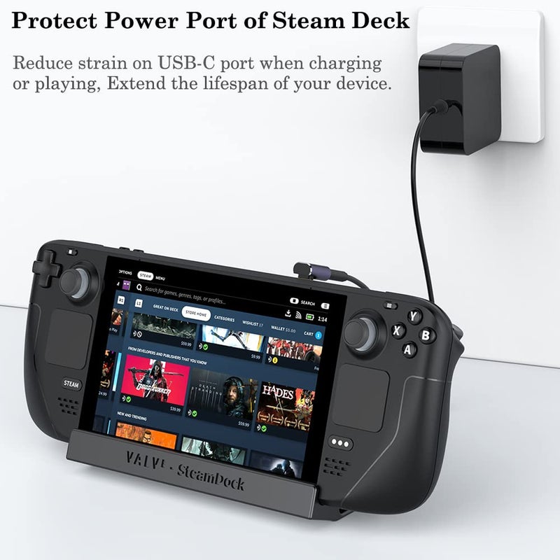 AuviPal محول USB C ذكر بزاوية 90 درجة إلى USB C أنثى من AuviPal، محول USB Type C للأعلى والأسفل لجهاز Steam Deck، ROG Ally، Switch، الكمبيوتر المحمول، الكمبيوتر الشخصي، الجهاز اللوحي، الهاتف والمزيد - عبوة من 2 - Image 3