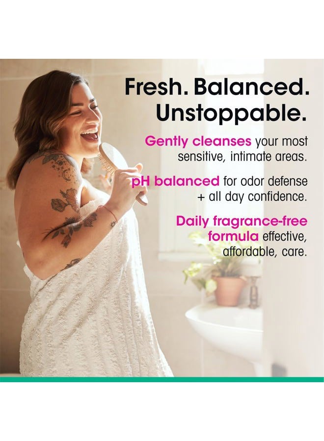 vH Essentials Daily Feminine Wash - 6 Fl Oz - Fragrance-Free, Odor Eliminating Body & Vaginal Wash with Tea Tree Oil, Prebiotics and Lactic Acid for pH Balance, Odor Defense and Vaginal Health - Image 3