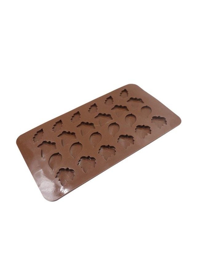 2 Pcs Leaf Shape Chocolate Mold 24 Cavity Brown Silicone Soft Mold For Leave Baking Candy Muffin - pzsku/ZF077BB88A5746D2891F0Z/45/_/1686212491/e212e7c9-1e8a-462c-95de-a6d46fdcf2f6