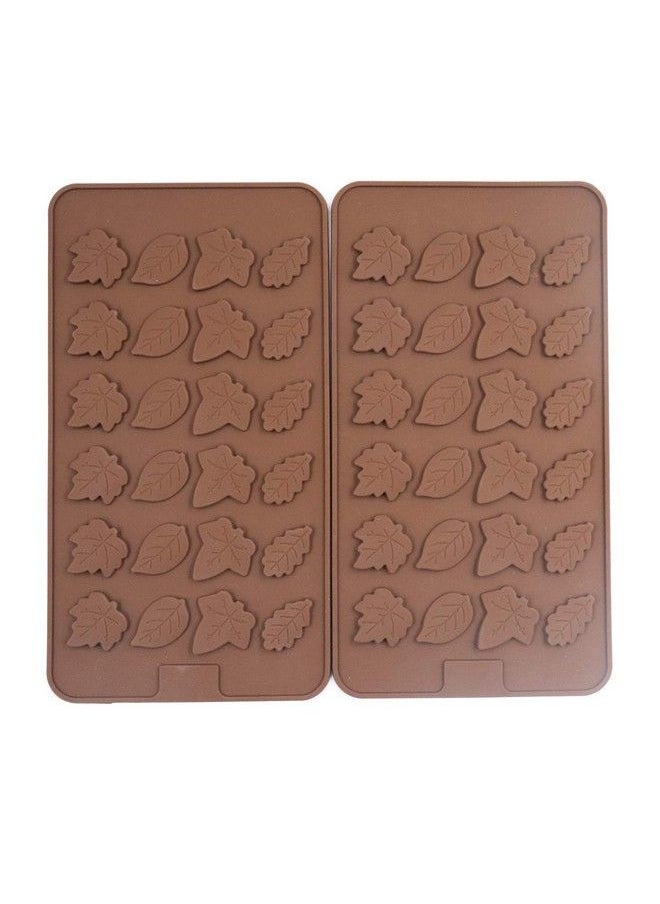 2 Pcs Leaf Shape Chocolate Mold 24 Cavity Brown Silicone Soft Mold For Leave Baking Candy Muffin - pzsku/ZF077BB88A5746D2891F0Z/45/_/1686212495/05d325f9-e5de-4174-bd87-4bf5f098dca8