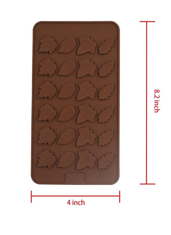 2 Pcs Leaf Shape Chocolate Mold 24 Cavity Brown Silicone Soft Mold For Leave Baking Candy Muffin - pzsku/ZF077BB88A5746D2891F0Z/45/_/1686212498/e5e313da-1550-4e74-bbeb-652ce38627dc