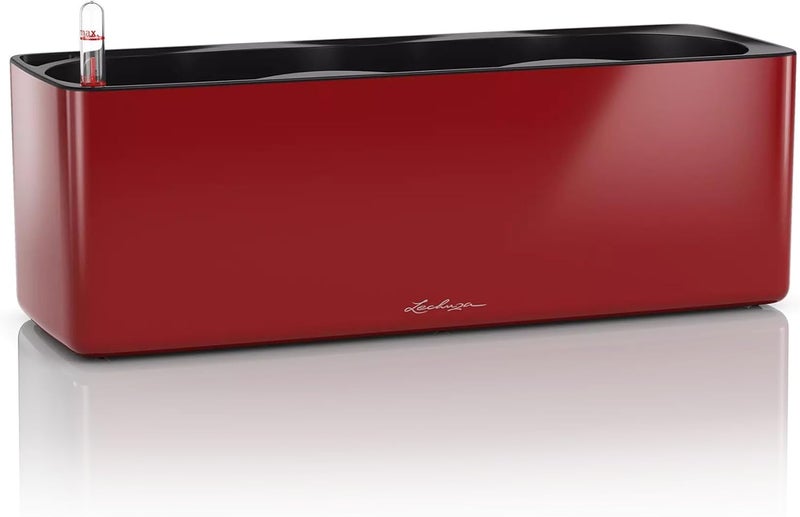 Lechuza 13672 Cube Glossy Triple, Scarlet Red - Image 1