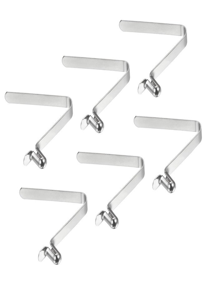 PATIKIL 8x5mm Kayak Paddle Snaps, 6 Pack Tent Pole Clips Steel V Shaped Single Pin Push Button Spring Clips Lock Tube Pole Clips for Camping Awning - Image 1