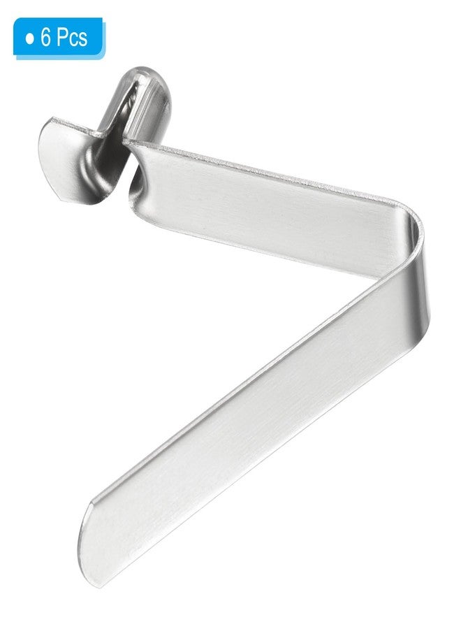 PATIKIL 8x5mm Kayak Paddle Snaps, 6 Pack Tent Pole Clips Steel V Shaped Single Pin Push Button Spring Clips Lock Tube Pole Clips for Camping Awning - Image 3