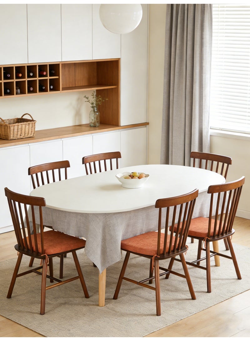 Foam Chair Cushions for Dining Chairs Set of 2, Non Slip Kitchen Chair Pads, 42x40.5x4 cm, Indoor Dining Chair Cushions with Ties, U-Shaped Seat Cushions for Kitchen Chairs - Image 4